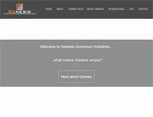 Tablet Screenshot of genesis-ai.com